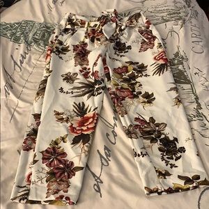 Floral dress pants